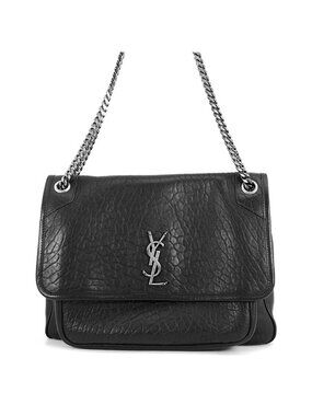 Saint Laurent Paris Chain Shoulder Bag Nikki Large Black